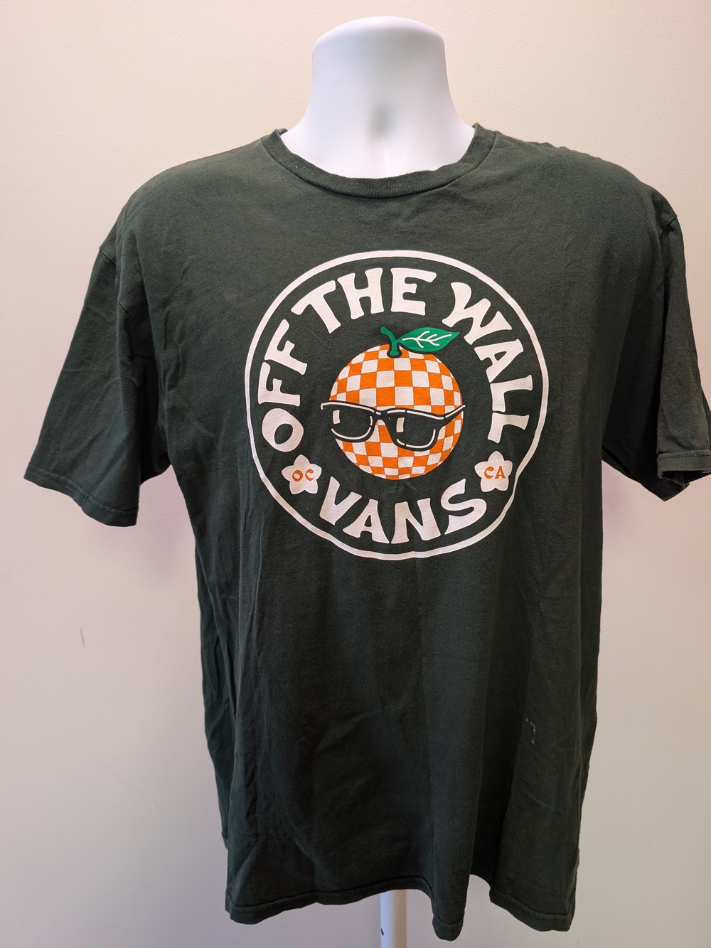 Vans Off The Wall Green Graphic Tee